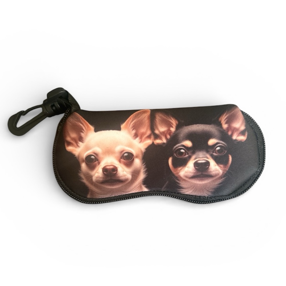 Soft Glasses Case with Chihuahuas